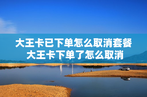 大王卡已下单怎么取消套餐 大王卡下单了怎么取消
