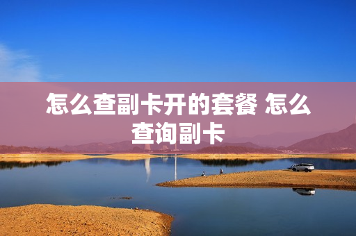 怎么查副卡开的套餐 怎么查询副卡