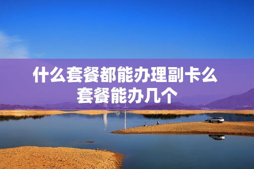 什么套餐都能办理副卡么 套餐能办几个