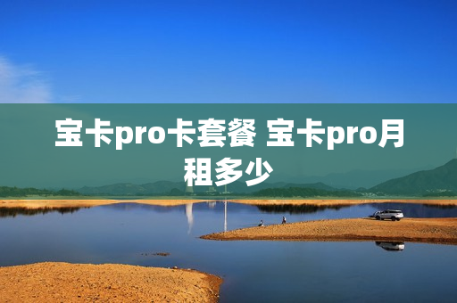宝卡pro卡套餐 宝卡pro月租多少