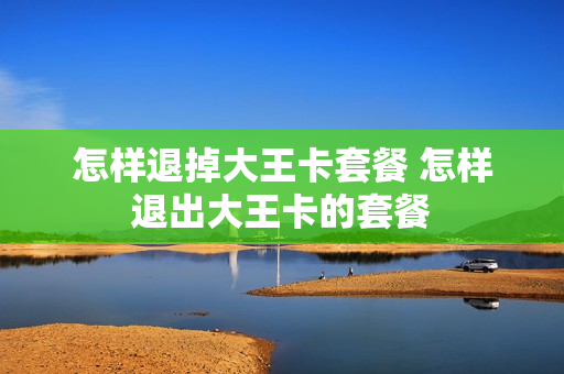 怎样退掉大王卡套餐 怎样退出大王卡的套餐