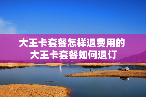 大王卡套餐怎样退费用的 大王卡套餐如何退订