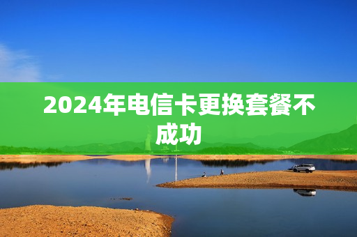 2024年电信卡更换套餐不成功