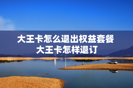 大王卡怎么退出权益套餐 大王卡怎样退订