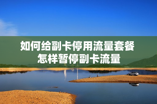 如何给副卡停用流量套餐 怎样暂停副卡流量