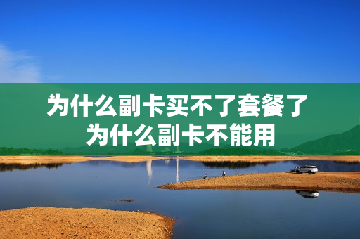 为什么副卡买不了套餐了 为什么副卡不能用