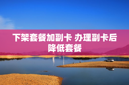 下架套餐加副卡 办理副卡后降低套餐