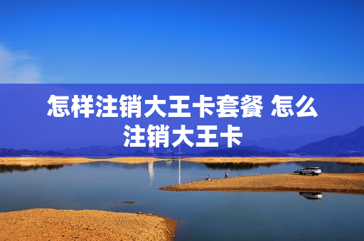 怎样注销大王卡套餐 怎么注销大王卡