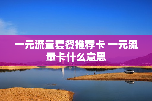 一元流量套餐推荐卡 一元流量卡什么意思