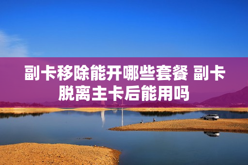 副卡移除能开哪些套餐 副卡脱离主卡后能用吗