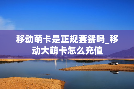 移动萌卡是正规套餐吗_移动大萌卡怎么充值