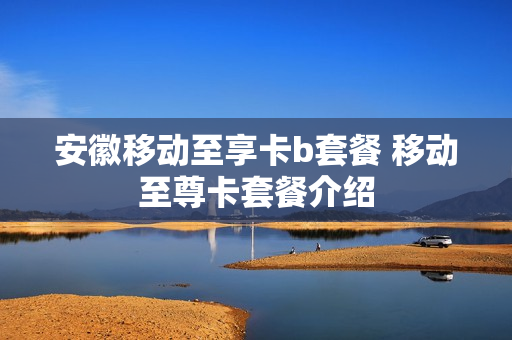 安徽移动至享卡b套餐 移动至尊卡套餐介绍