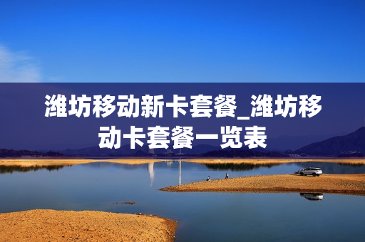 潍坊移动新卡套餐_潍坊移动卡套餐一览表