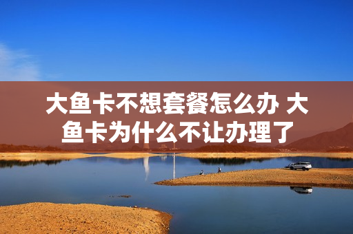 大鱼卡不想套餐怎么办 大鱼卡为什么不让办理了