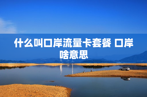 什么叫口岸流量卡套餐 口岸啥意思