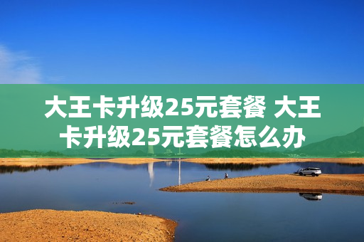 大王卡升级25元套餐 大王卡升级25元套餐怎么办