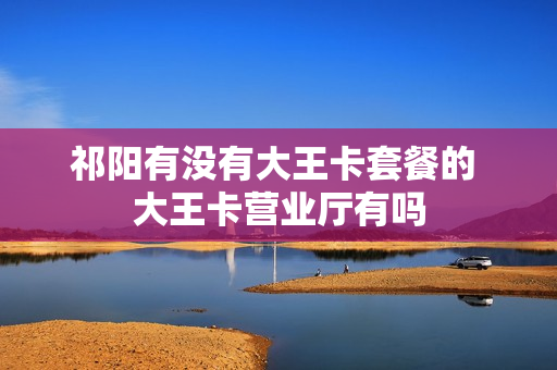 祁阳有没有大王卡套餐的 大王卡营业厅有吗