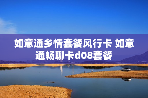 如意通乡情套餐风行卡 如意通畅聊卡d08套餐