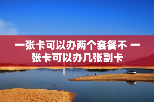 一张卡可以办两个套餐不 一张卡可以办几张副卡
