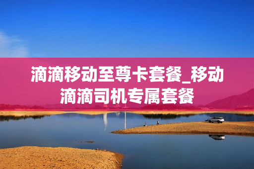 滴滴移动至尊卡套餐_移动滴滴司机专属套餐