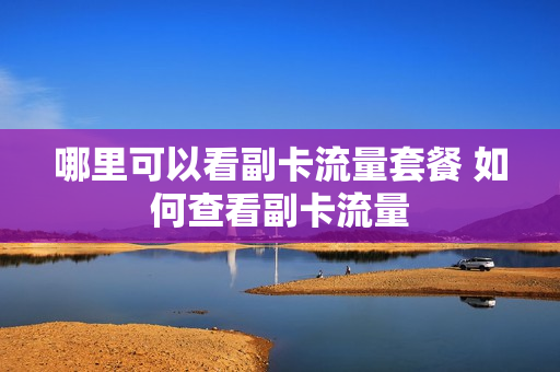 哪里可以看副卡流量套餐 如何查看副卡流量