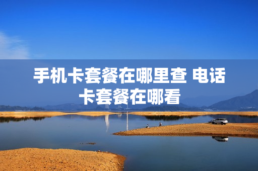手机卡套餐在哪里查 电话卡套餐在哪看
