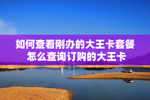 如何查看刚办的大王卡套餐 怎么查询订购的大王卡