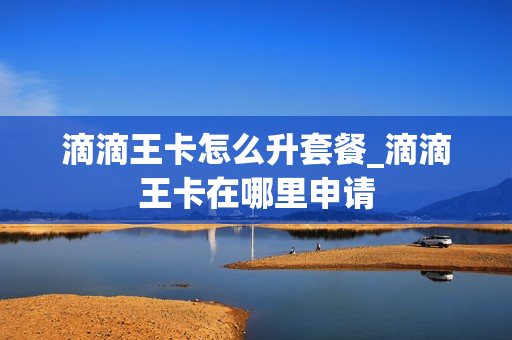 滴滴王卡怎么升套餐_滴滴王卡在哪里申请