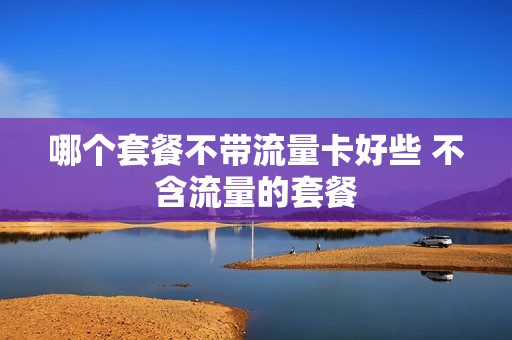 哪个套餐不带流量卡好些 不含流量的套餐