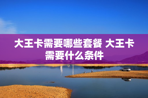 大王卡需要哪些套餐 大王卡需要什么条件