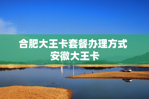 合肥大王卡套餐办理方式 安徽大王卡