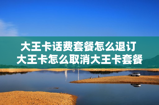 大王卡话费套餐怎么退订 大王卡怎么取消大王卡套餐