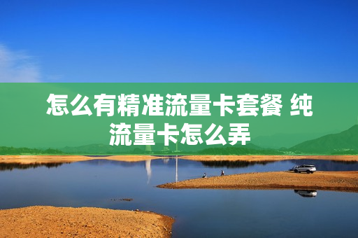 怎么有精准流量卡套餐 纯流量卡怎么弄
