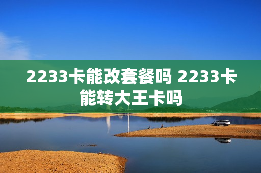 2233卡能改套餐吗 2233卡能转大王卡吗