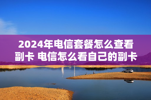 2024年电信套餐怎么查看副卡 电信怎么看自己的副卡