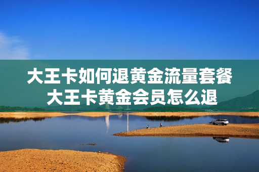 大王卡如何退黄金流量套餐 大王卡黄金会员怎么退