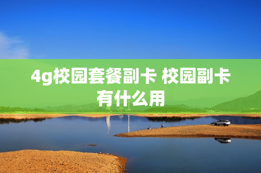 4g校园套餐副卡 校园副卡有什么用