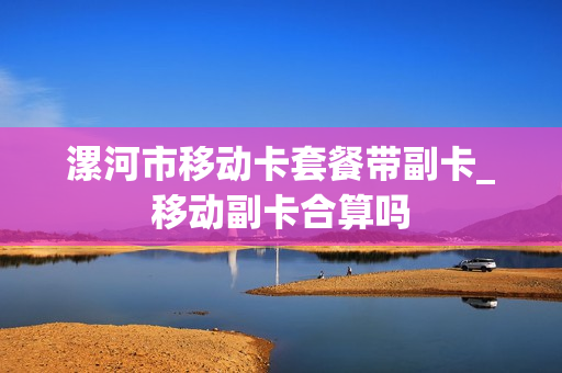 漯河市移动卡套餐带副卡_移动副卡合算吗