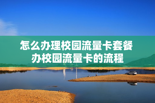 怎么办理校园流量卡套餐 办校园流量卡的流程