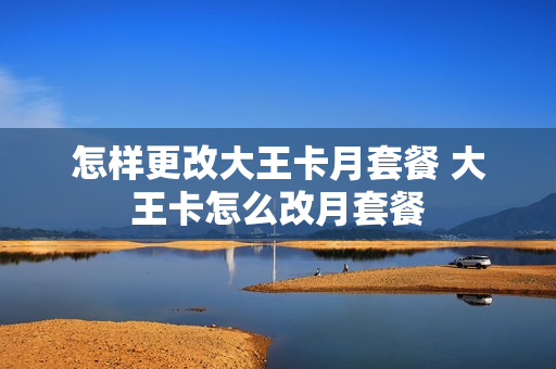 怎样更改大王卡月套餐 大王卡怎么改月套餐