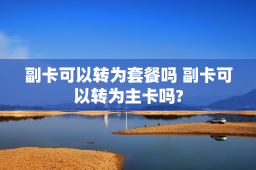 副卡可以转为套餐吗 副卡可以转为主卡吗?
