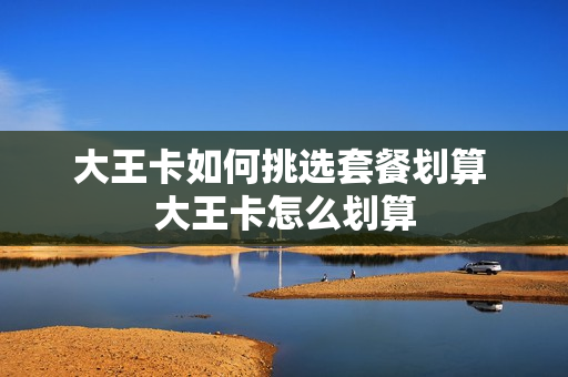 大王卡如何挑选套餐划算 大王卡怎么划算