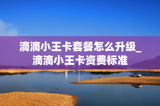 滴滴小王卡套餐怎么升级_滴滴小王卡资费标准
