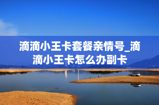 滴滴小王卡套餐亲情号_滴滴小王卡怎么办副卡