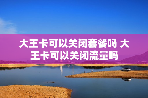 大王卡可以关闭套餐吗 大王卡可以关闭流量吗