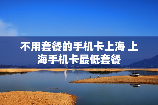 不用套餐的手机卡上海 上海手机卡最低套餐