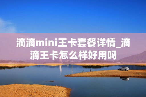 滴滴mini王卡套餐详情_滴滴王卡怎么样好用吗