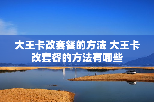 大王卡改套餐的方法 大王卡改套餐的方法有哪些