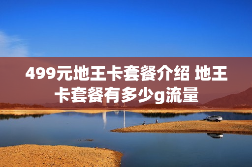 499元地王卡套餐介绍 地王卡套餐有多少g流量