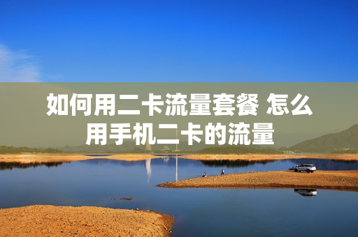 如何用二卡流量套餐 怎么用手机二卡的流量